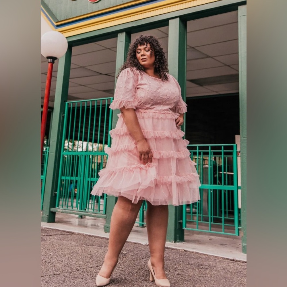 Jessakae Harper Dress Pink XL